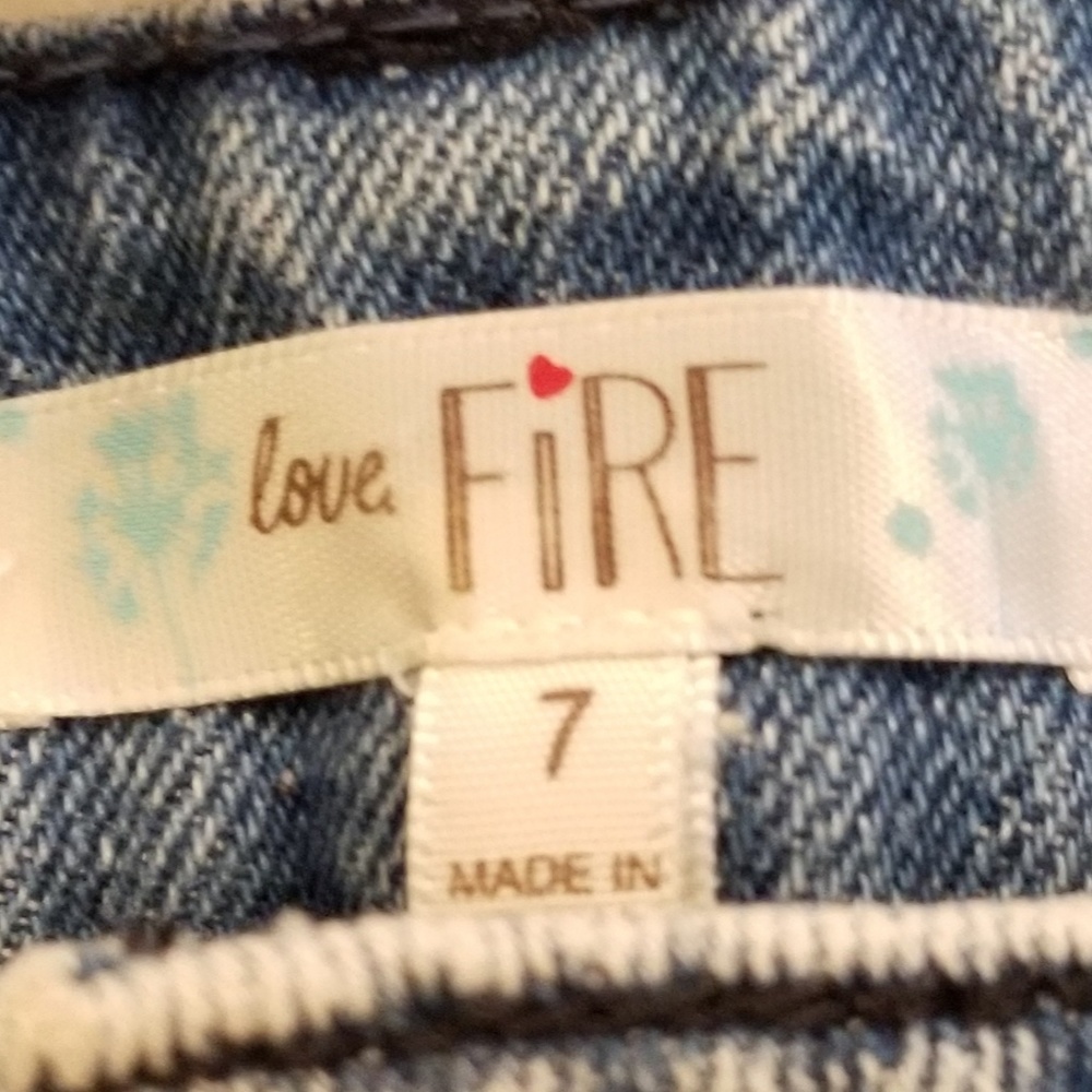Love Fire ❤ High Ripped Distressed Studded Shorts - Picture 2 of 6